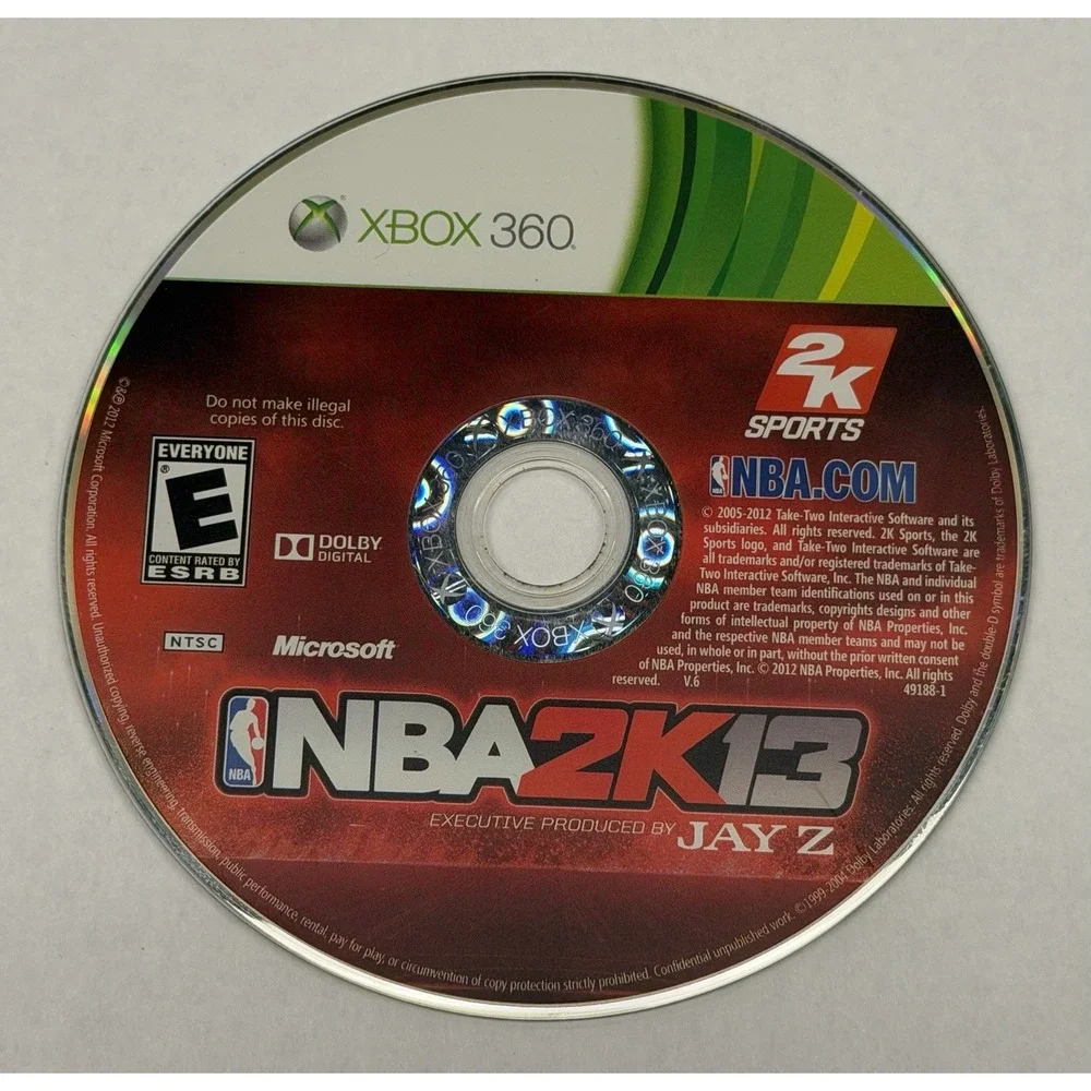 NBA 2K13 For Xbox 360 Basketball Sports Video Game